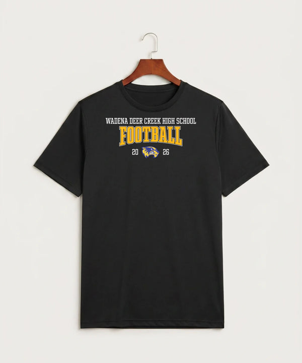 Wadena Deer Creek High School Football (Boys) - Black Sport-Tek PosiCharge Competitor Tee. ST350
