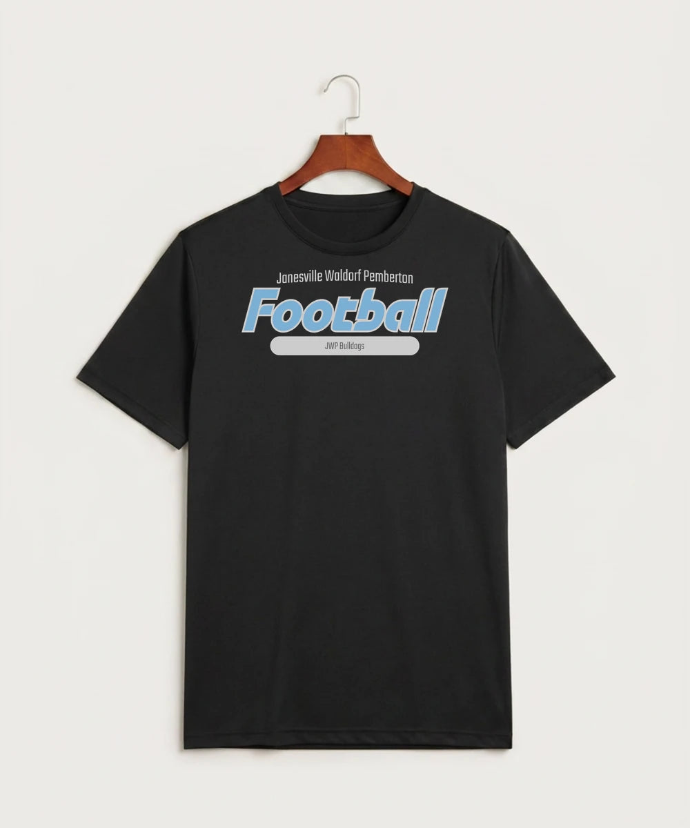 Janesville Waldorf Pemberton Football (Boys) - Black Sport-Tek PosiCharge Competitor Tee. ST350