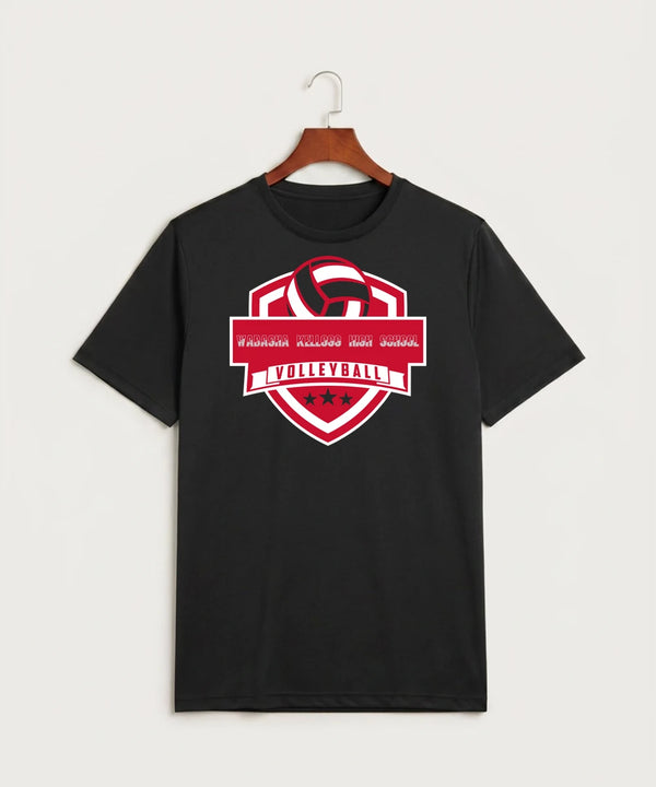 Wabasha Kellogg High School Volleyball (Girls) - Black Sport-Tek PosiCharge Competitor Tee. ST350
