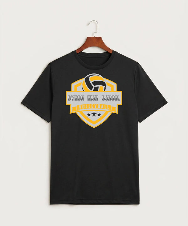 Byron High School Volleyball (Girls) - Black Sport-Tek PosiCharge Competitor Tee. ST350