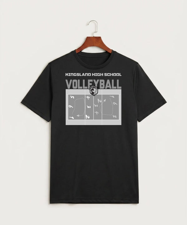 Kingsland High School Volleyball (Girls) - Black Sport-Tek PosiCharge Competitor Tee. ST350