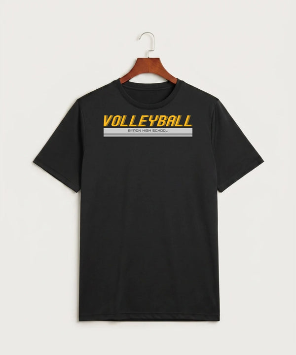 Byron High School Volleyball (Girls) - Black Sport-Tek PosiCharge Competitor Tee. ST350