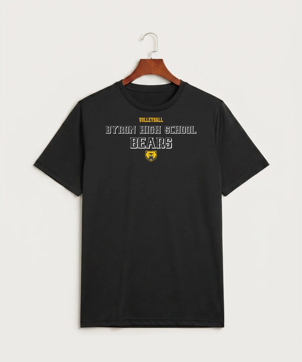 Byron High School Volleyball (Girls) - Black Sport-Tek PosiCharge Competitor Tee. ST350