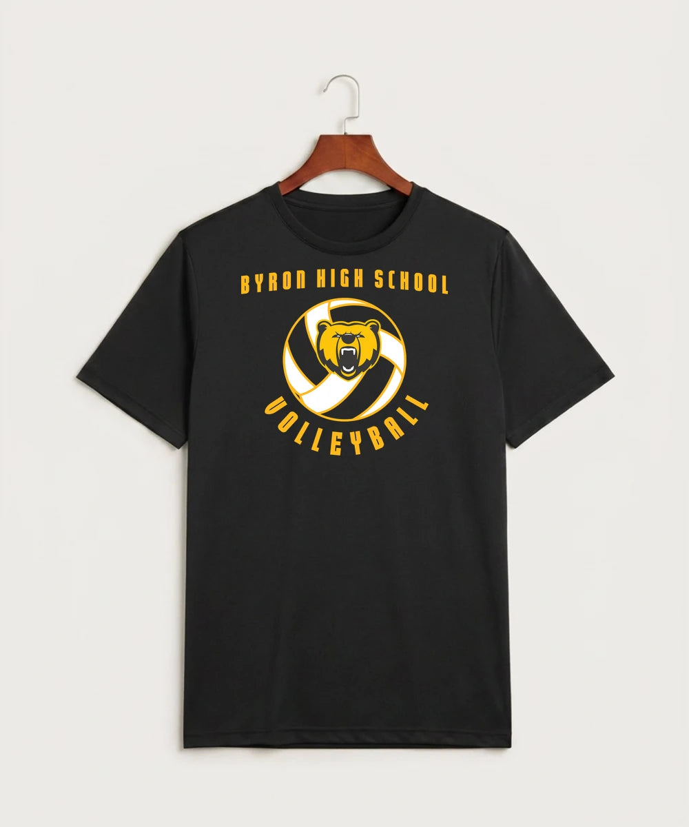 Byron High School Volleyball (Girls) - Black Sport-Tek PosiCharge Competitor Tee. ST350
