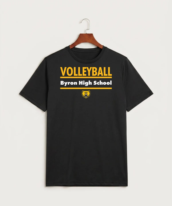 Byron High School Volleyball (Girls) - Black Sport-Tek PosiCharge Competitor Tee. ST350