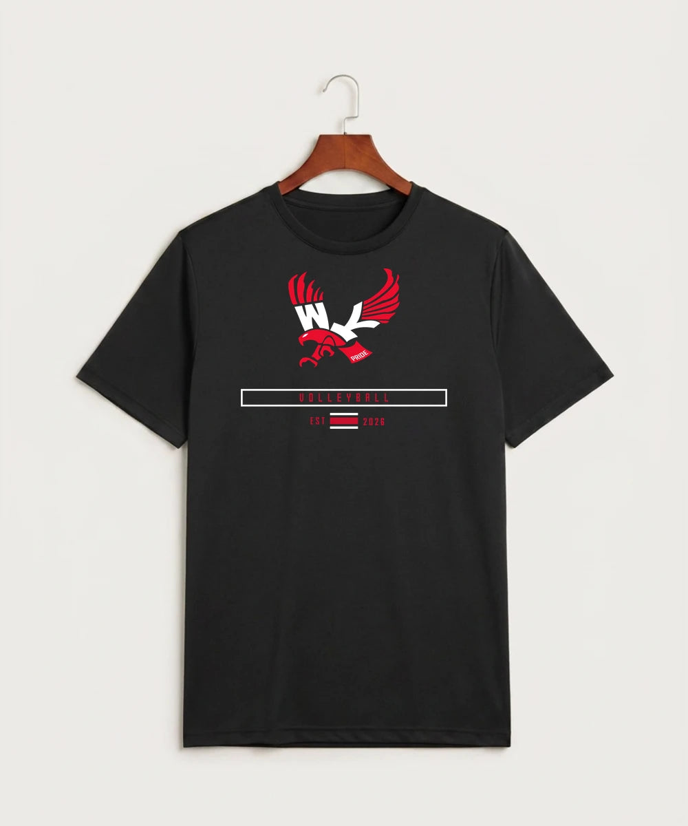 Wabasha Kellogg High School Volleyball (Girls) - Black Sport-Tek PosiCharge Competitor Tee. ST350