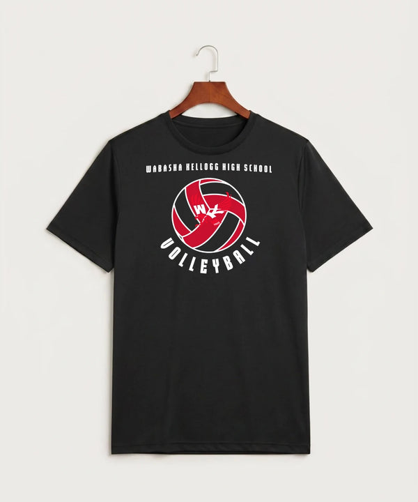 Wabasha Kellogg High School Volleyball (Girls) - Black Sport-Tek PosiCharge Competitor Tee. ST350