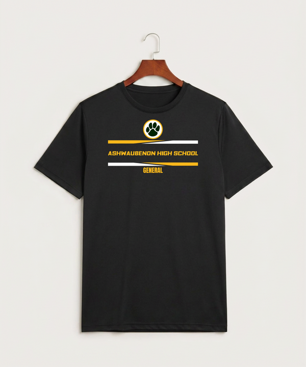 Ashwaubenon High School General (Sandbox) - Black Sport-Tek PosiCharge Competitor Tee. ST350