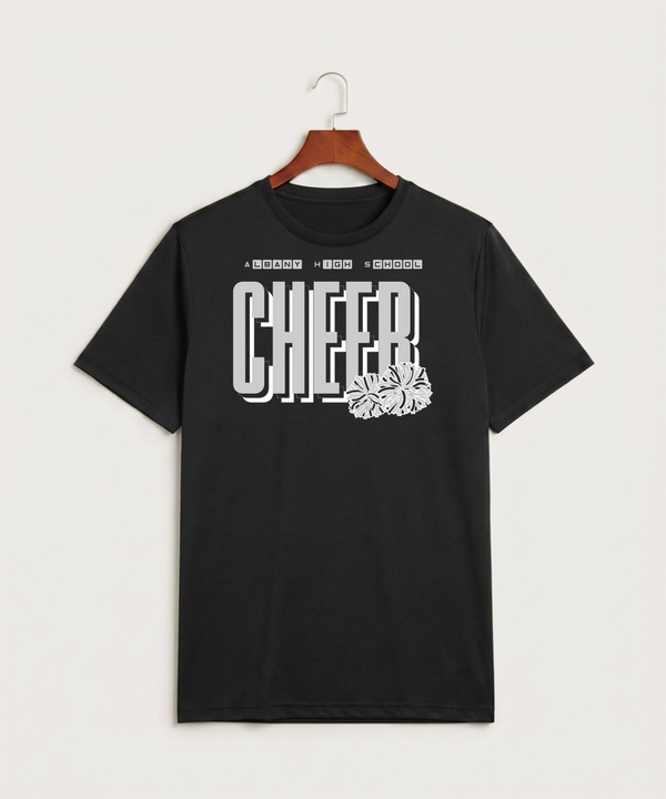Albany High School Cheerleading - Black Sport-Tek PosiCharge Competitor Tee. ST350