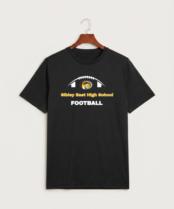 Sibley East High School Football (Boys) - Black Sport-Tek PosiCharge Competitor Tee. ST350