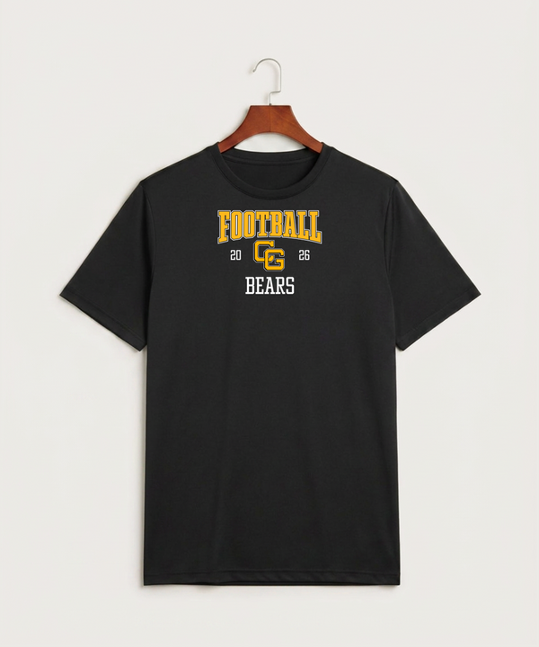 Clearbrook Gonvick High School Football (Boys) - Black Sport-Tek PosiCharge Competitor Tee. ST350