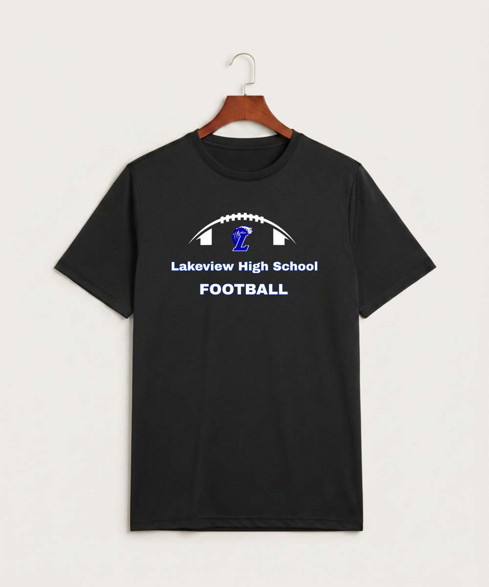 Lakeview High School Football (Boys) - Black Sport-Tek PosiCharge Competitor Tee. ST350