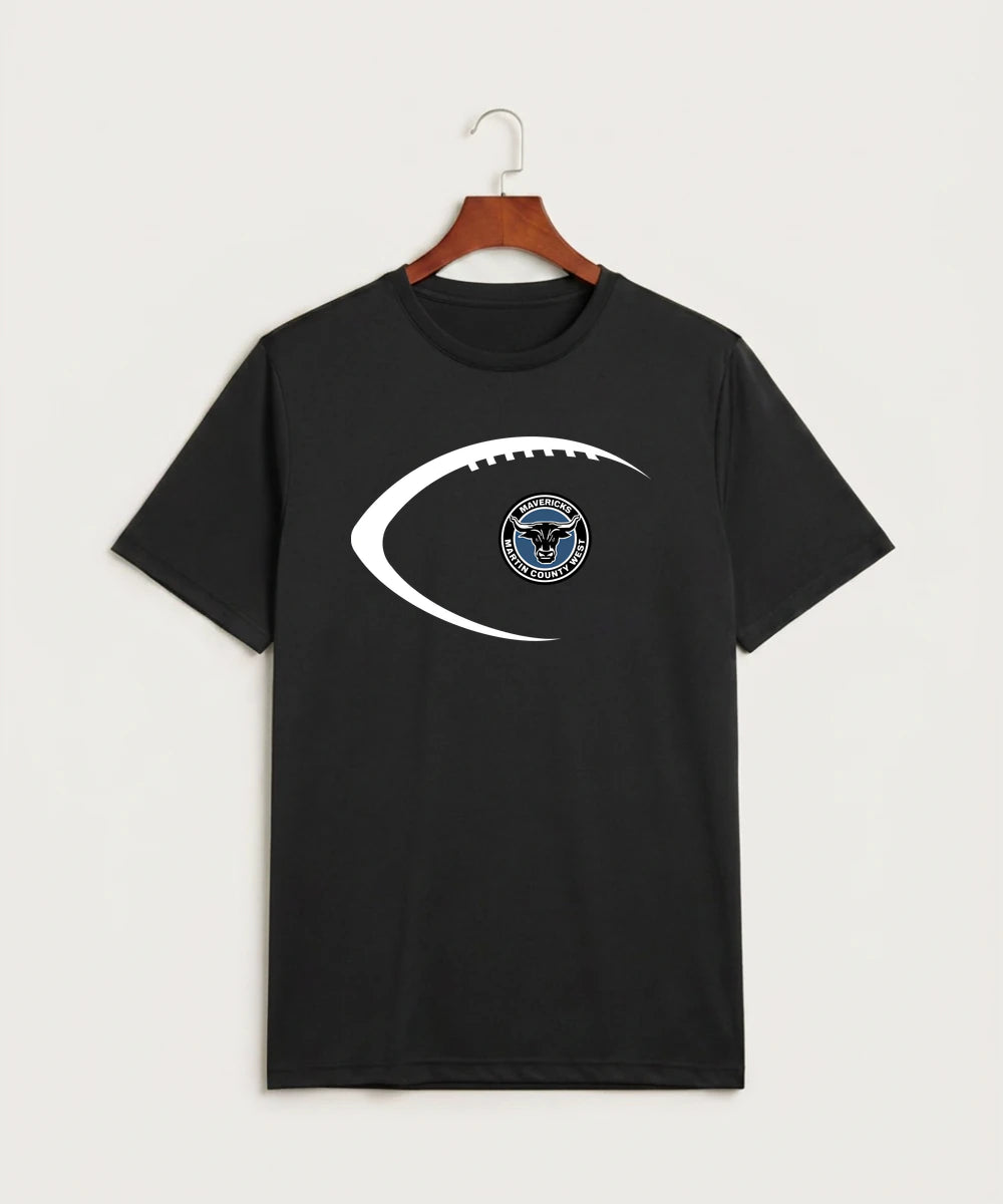 Martin County West High School Football (Boys) - Black Sport-Tek PosiCharge Competitor Tee. ST350