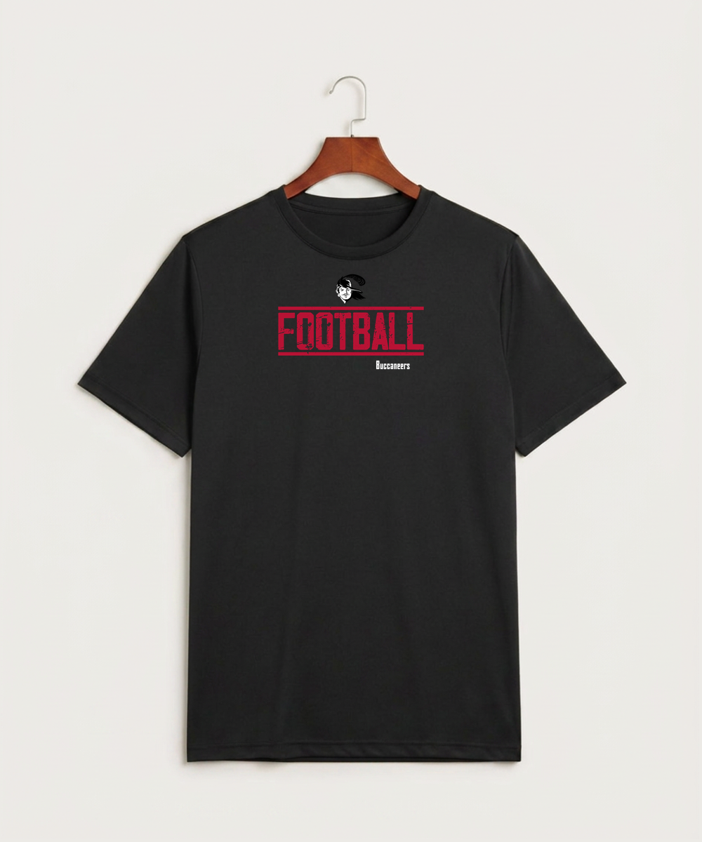 Border West Football (Boys) - Black Sport-Tek PosiCharge Competitor Tee. ST350