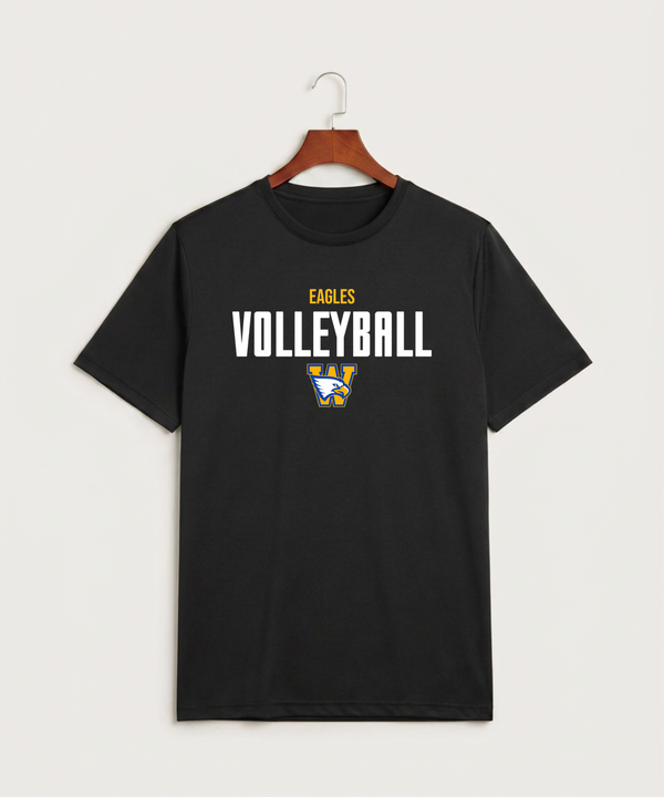 Windom Area High School Volleyball (Girls) - Black Sport-Tek PosiCharge Competitor Tee. ST350