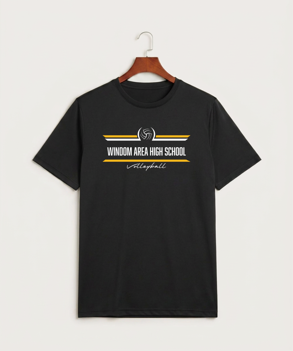 Windom Area High School Volleyball (Girls) - Black Sport-Tek PosiCharge Competitor Tee. ST350