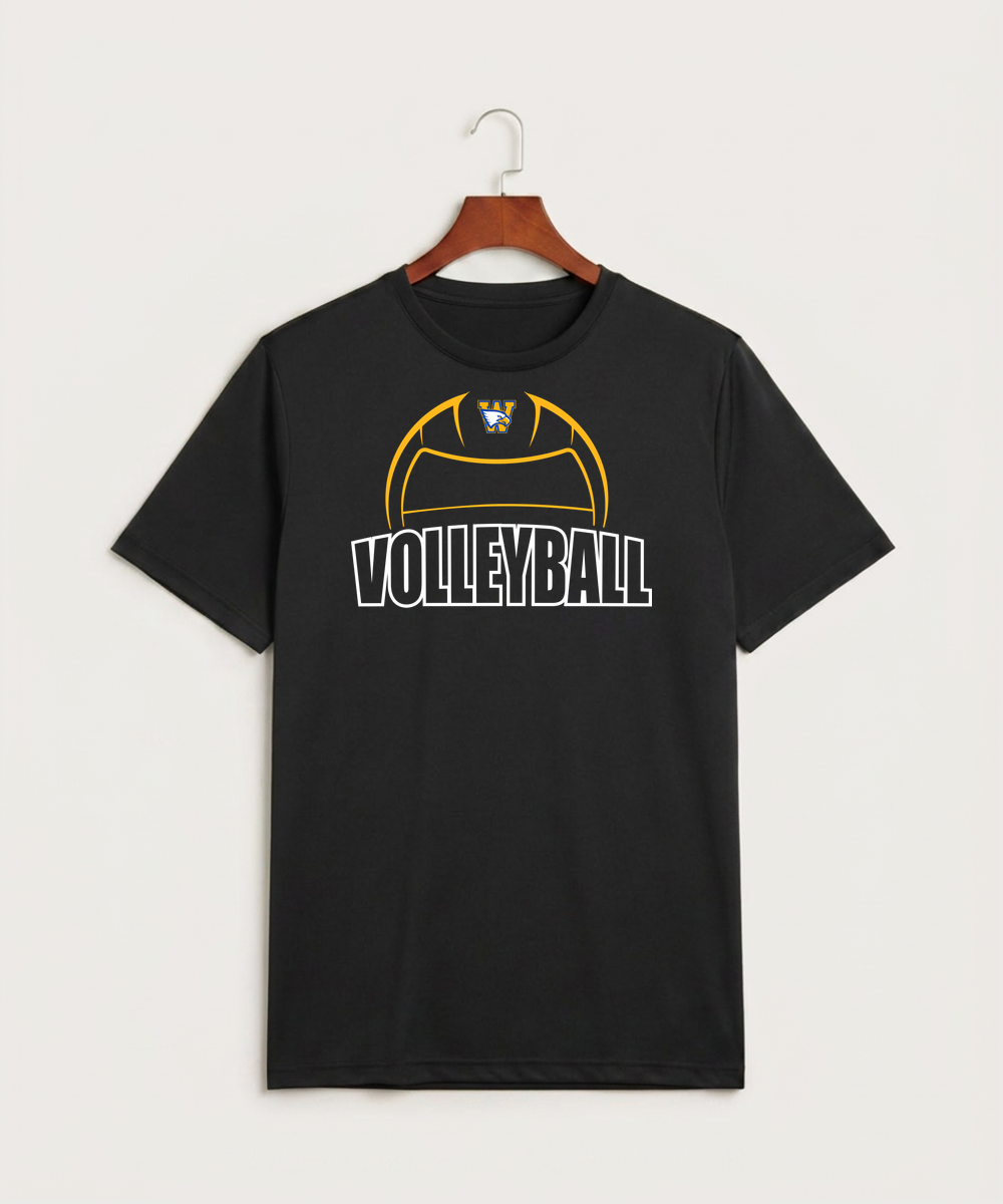 Windom Area High School Volleyball (Girls) - Black Sport-Tek PosiCharge Competitor Tee. ST350