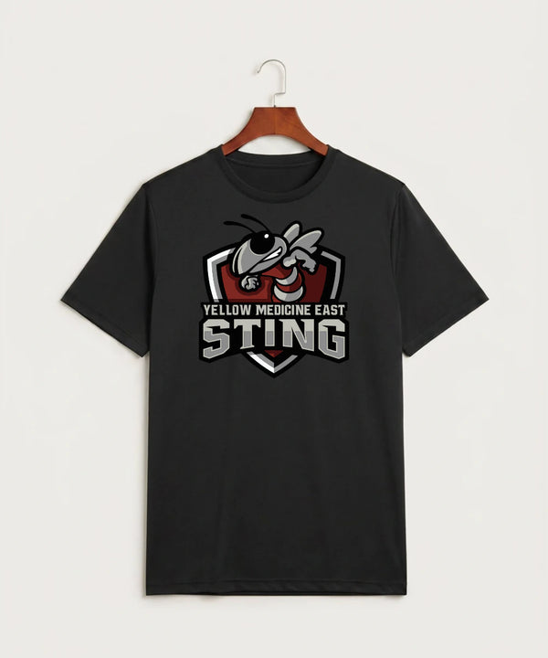 Yellow Medicine East High School Athletics - Black Sport-Tek PosiCharge Competitor Tee. ST350