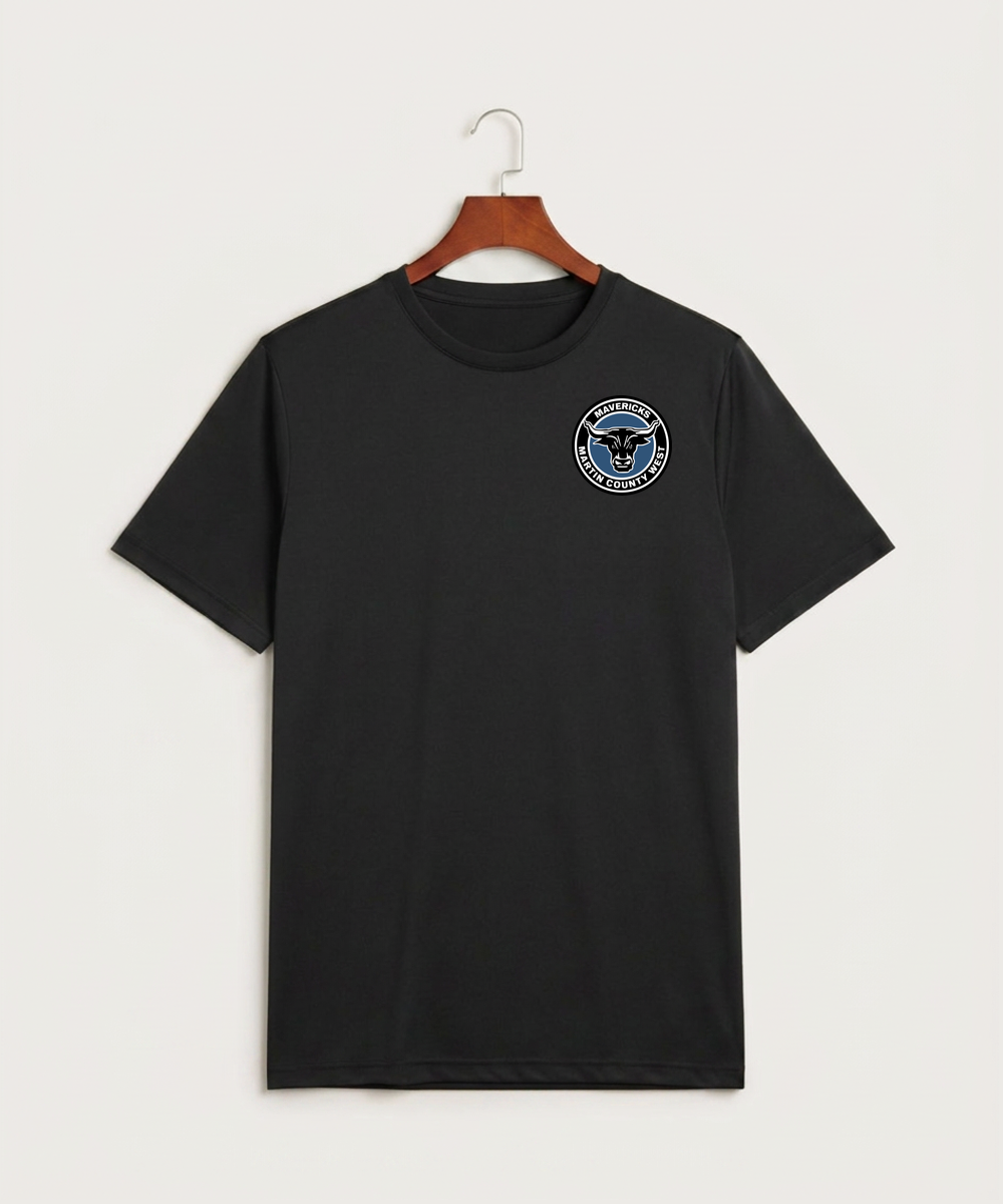 Martin County West High School Football (Boys) - Black Sport-Tek PosiCharge Competitor Tee. ST350