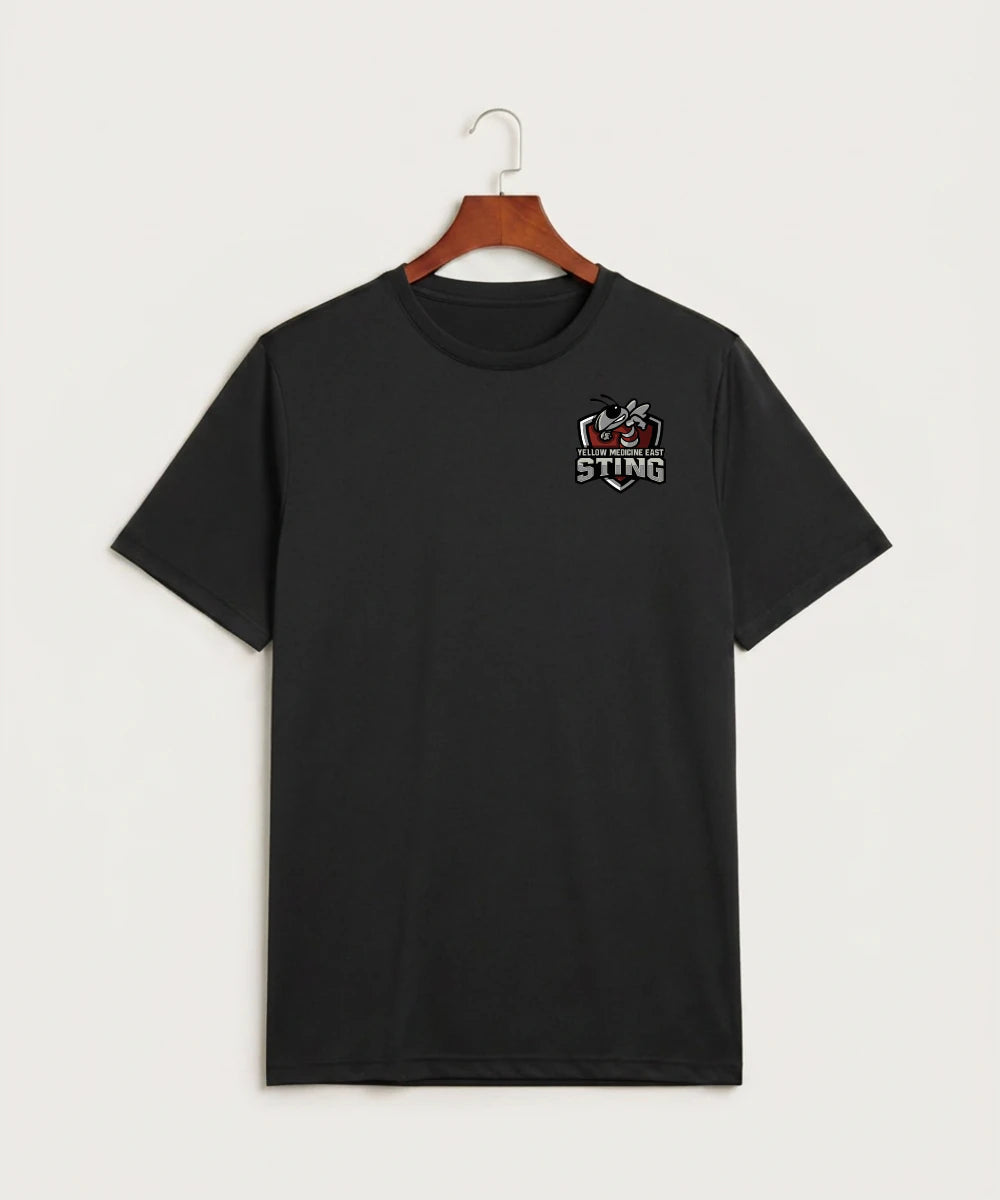 Yellow Medicine East High School Athletics - Black Sport-Tek PosiCharge Competitor Tee. ST350
