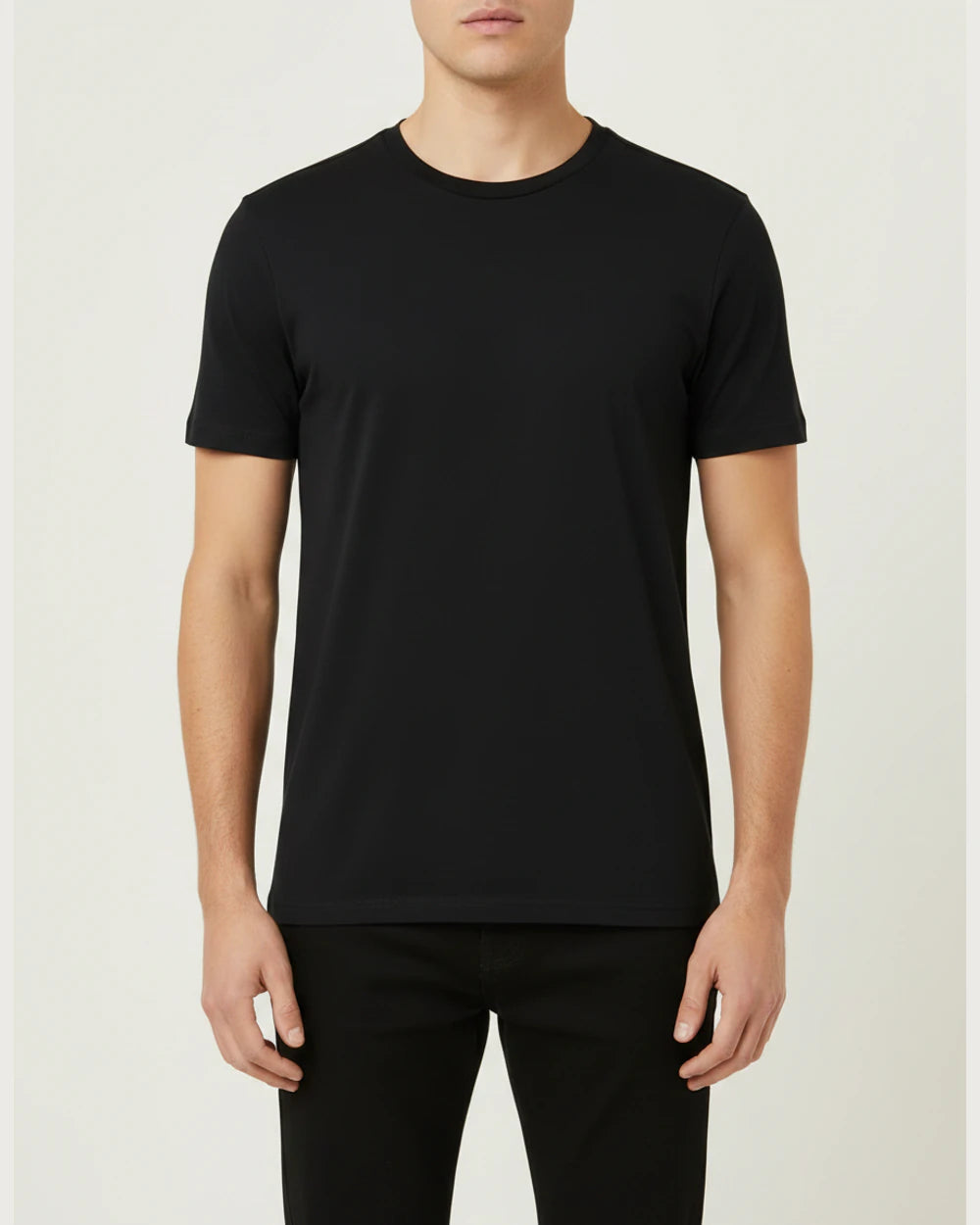 Ashwaubenon High School Football (Boys) - Black T-Shirt - Full Front (model)