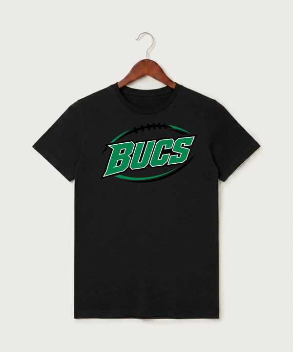 Waterville-Elysian-Morristown High School Football (Boys) - Black T-Shirt - Full Front