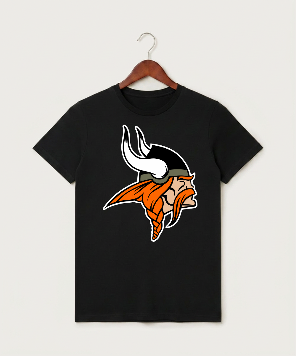 Littlefork Big Falls High School Football (Boys) - Black T-Shirt - Full Front