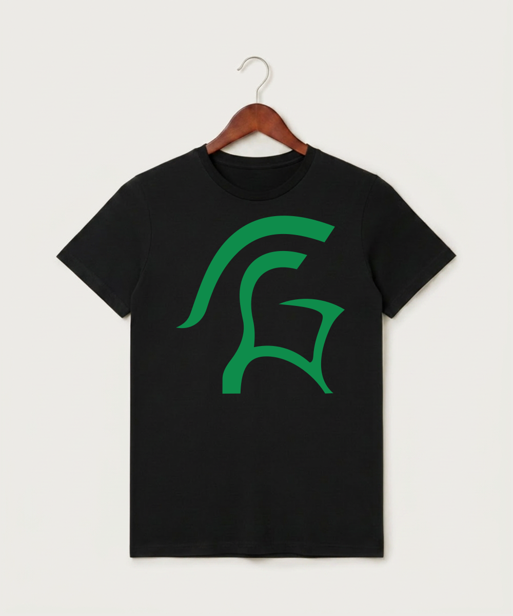 La Crescent High School Football (Boys) - Black T-Shirt - Full Front