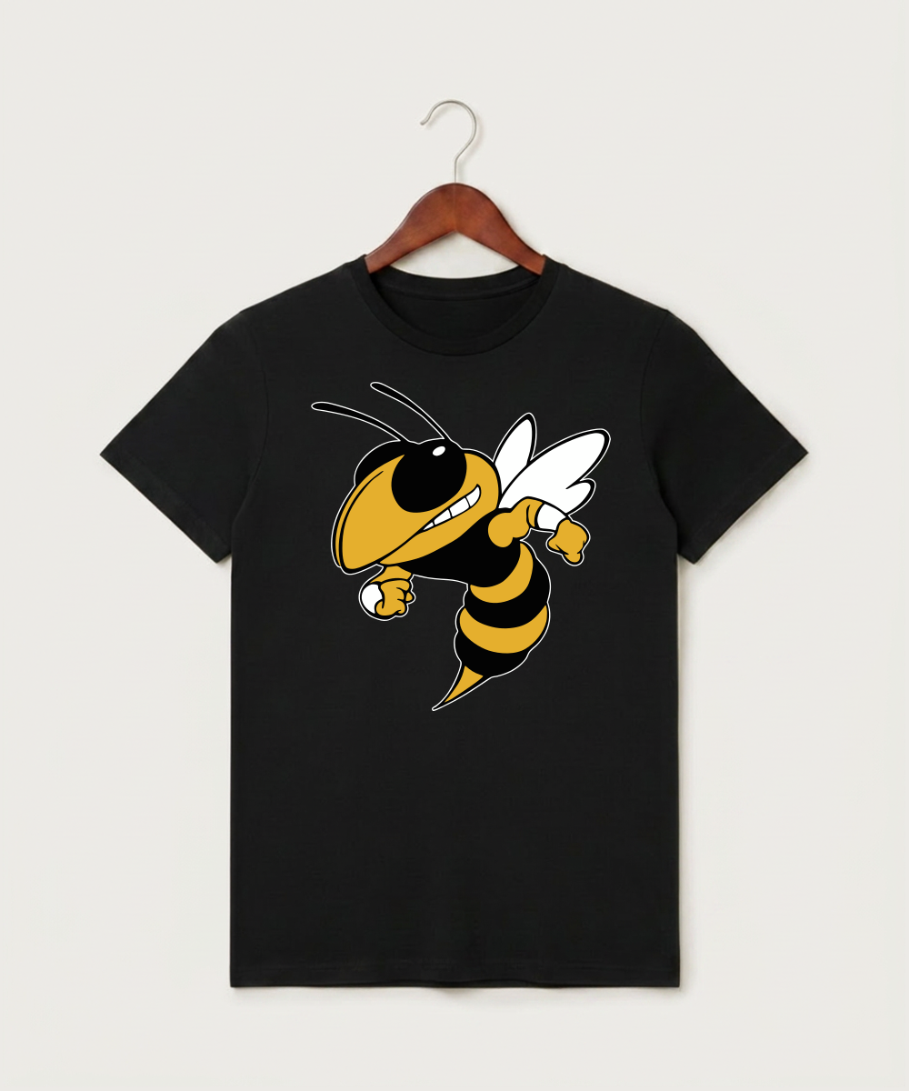 Perham High School Football (Boys) - Black T-Shirt - Full Front