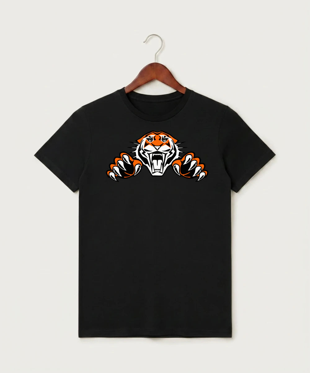 Pine River Backus High School Football (Boys) - Black T-Shirt - Full Front