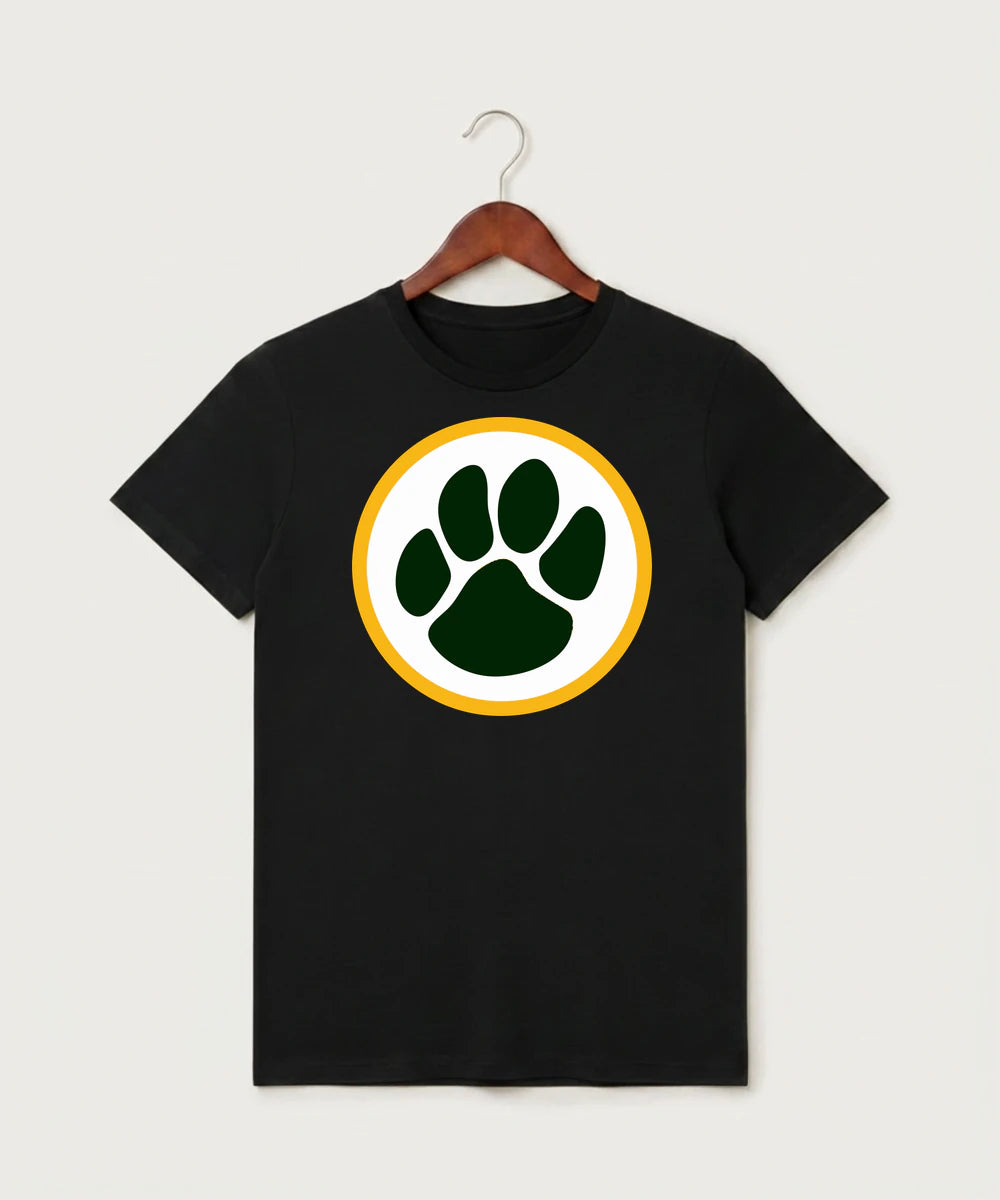 Ashwaubenon High School Football (Boys) - Black T-Shirt - Full Front