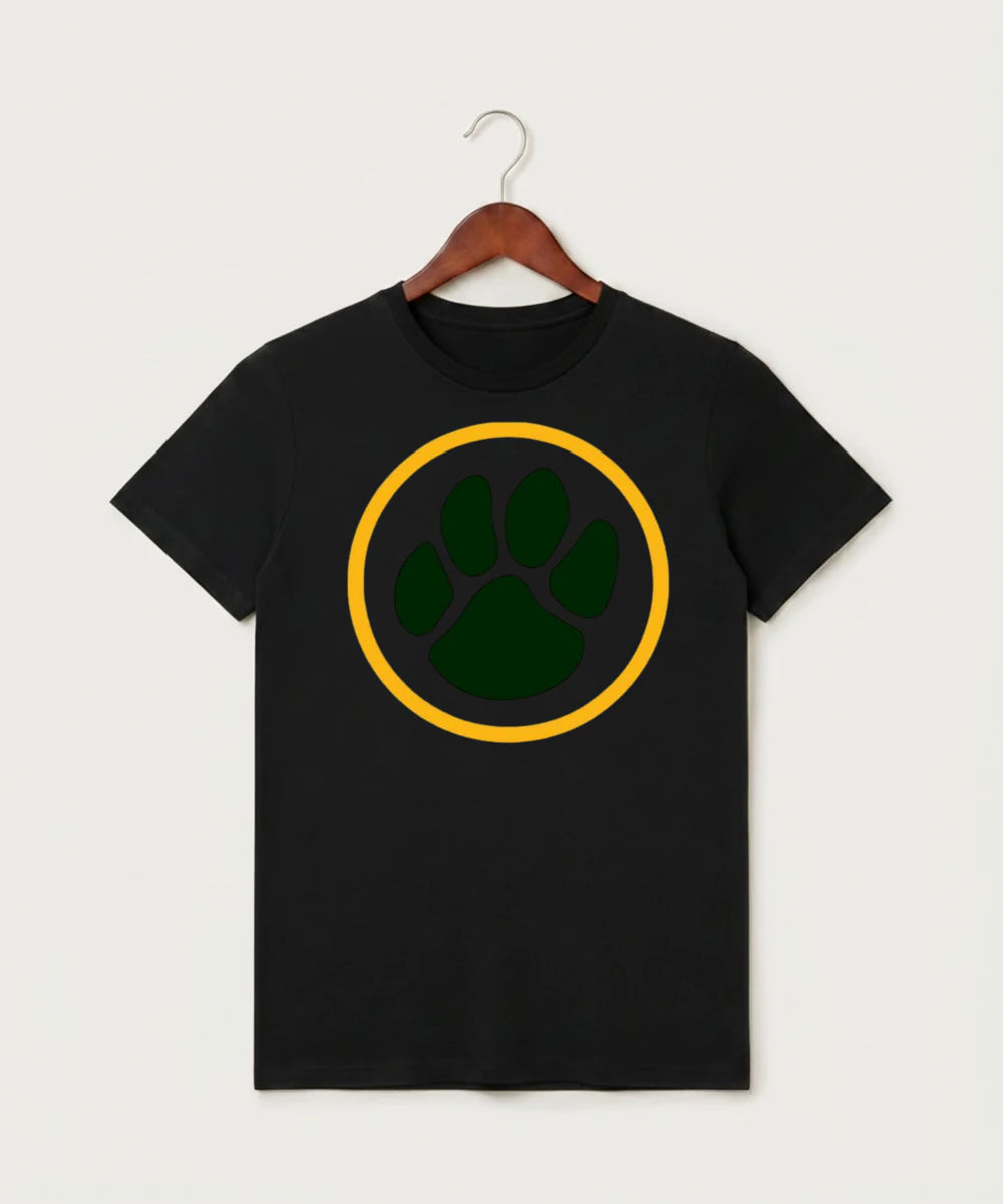 Ashwaubenon High School Football Team Store - Black T-Shirt - Full Front