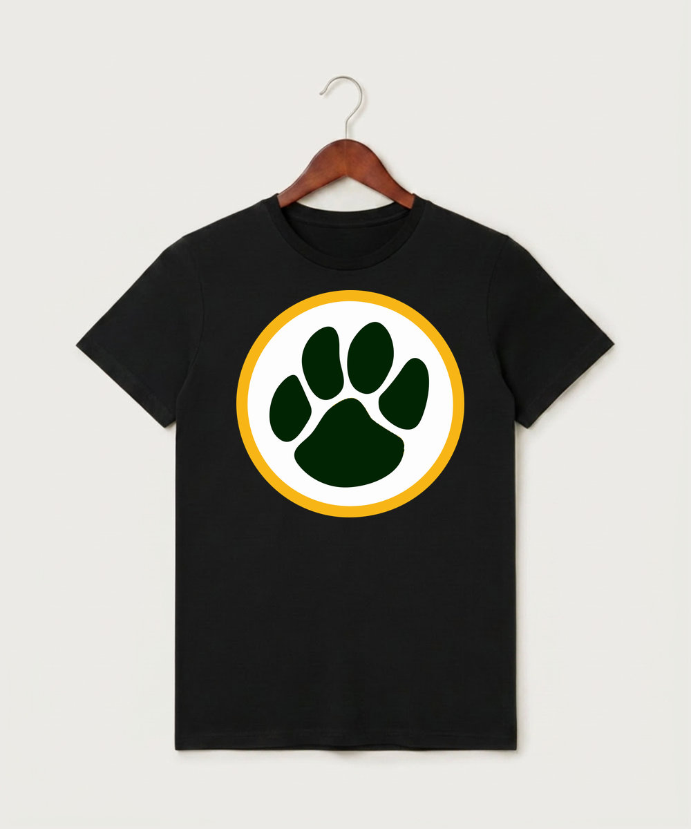 Ashwaubenon High School Volleyball (Sandbox) - Black T-Shirt - Full Front