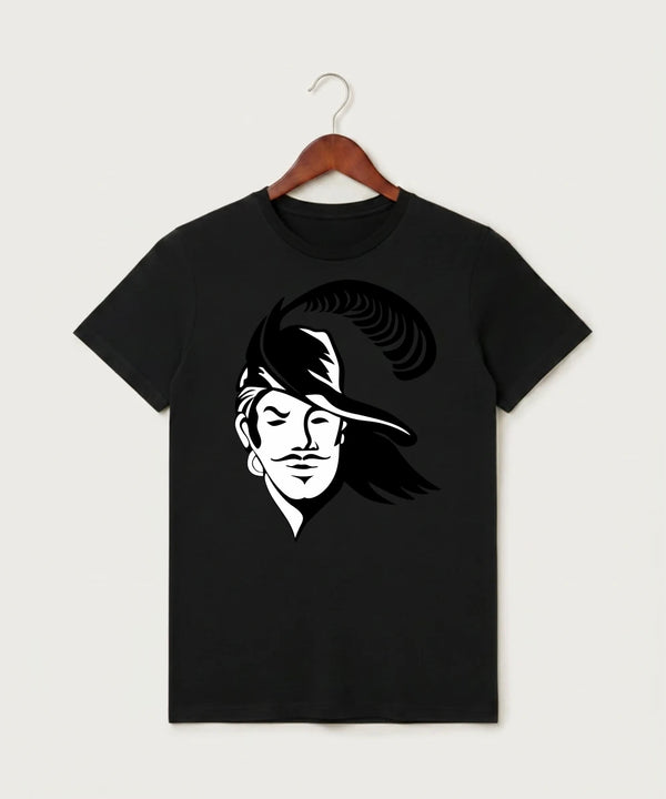 Border West Football (Boys) - Black T-Shirt - Full Front