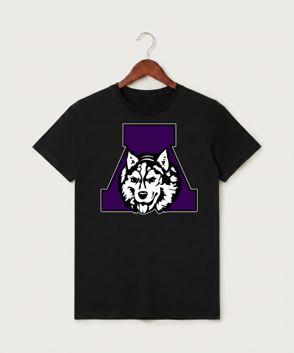 Albany High School Tennis (Boys) - Black T-Shirt - Full Front