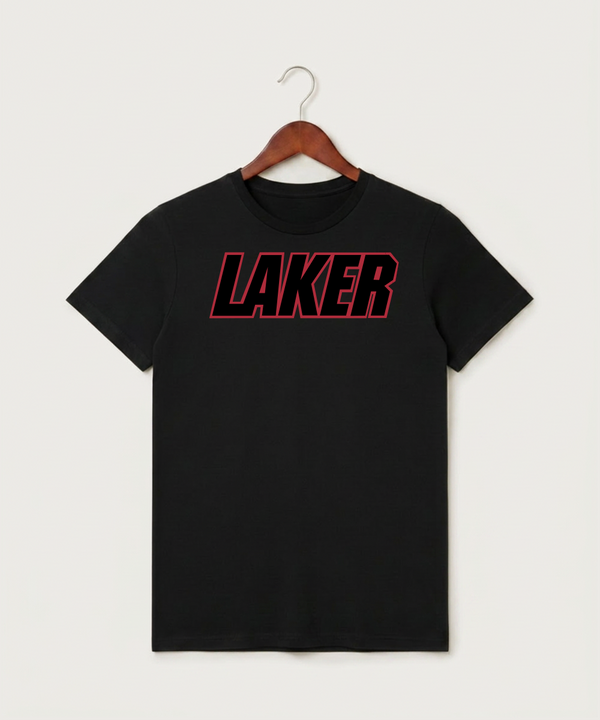 Detroit Lakes Community High School Football (Boys) - Black T-Shirt - Full Front