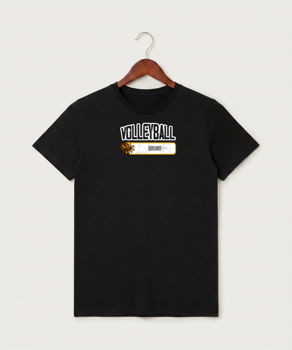 Fargo South High School Volleyball (Girls) - Black T-Shirt - Full Front