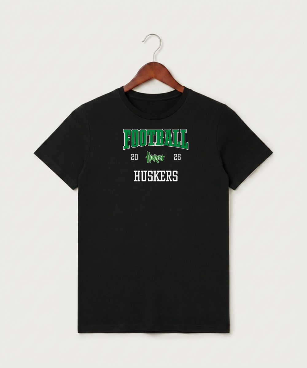 Holdingford High School Football (Boys) - Black T-Shirt - Full Front