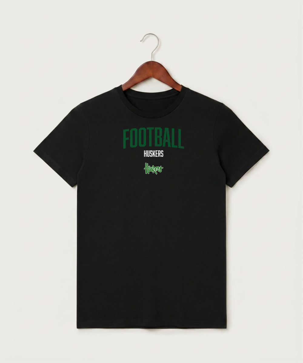 Holdingford High School Football (Boys) - Black T-Shirt - Full Front