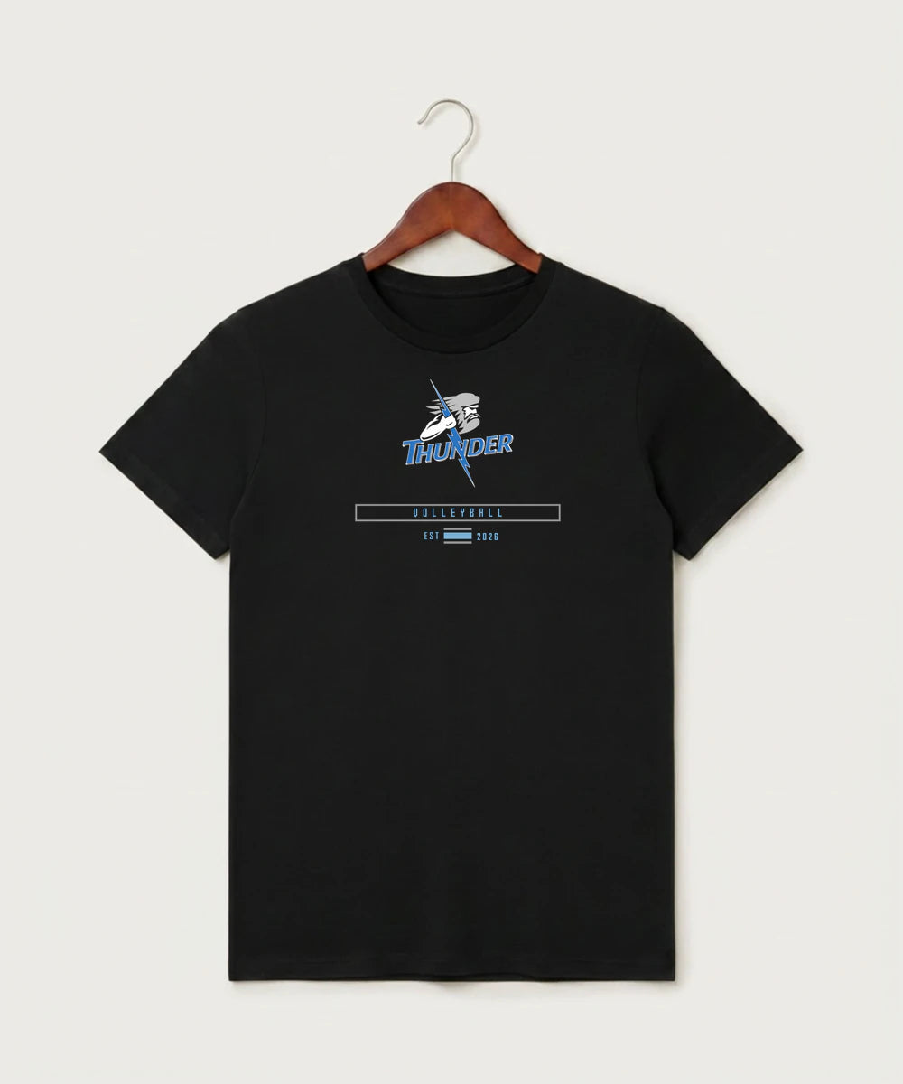 Long Prairie Grey Eagle High School Volleyball (Girls) - Black T-Shirt - Full Front