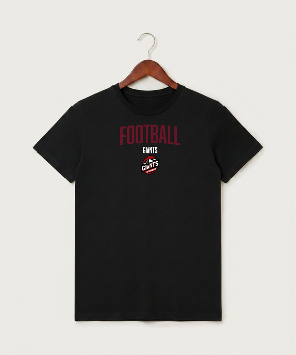 Mesabi East High School Football (Boys) - Black T-Shirt - Full Front
