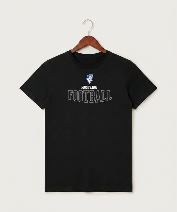 Mora High School Football (Boys) - Black T-Shirt - Full Front
