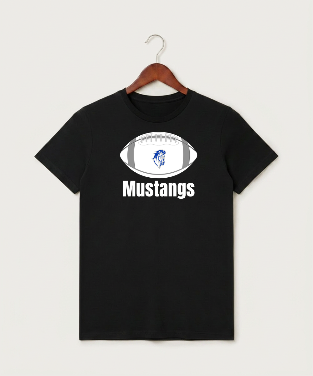 Mora High School Football (Boys) - Black T-Shirt - Full Front