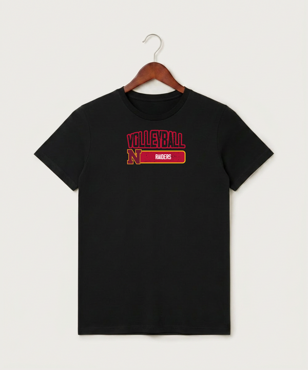 Northfield High School Volleyball (Girls) - Black T-Shirt - Full Front