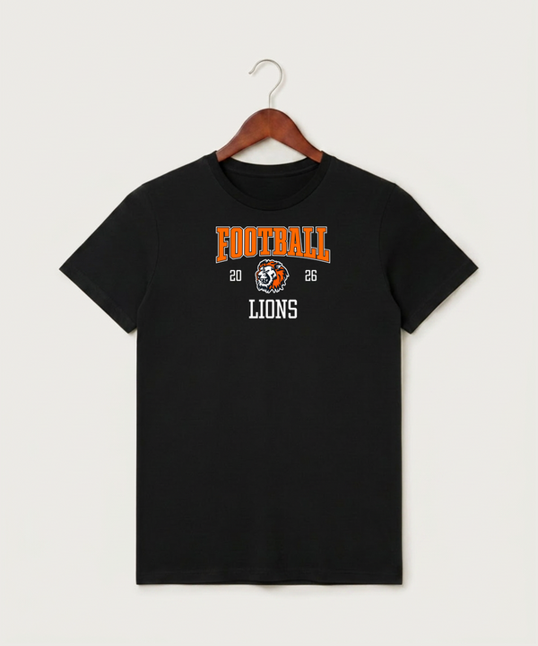 Ogilvie High School Football (Boys) - Black T-Shirt - Full Front