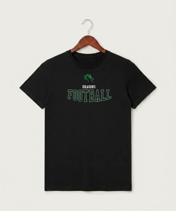 Pine City High School Football (Boys) - Black T-Shirt - Full Front
