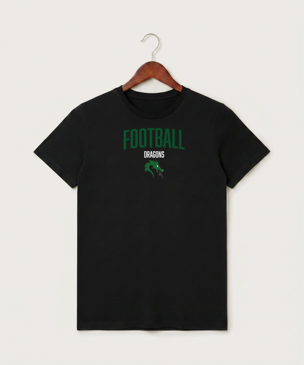 Pine City High School Football (Boys) - Black T-Shirt - Full Front