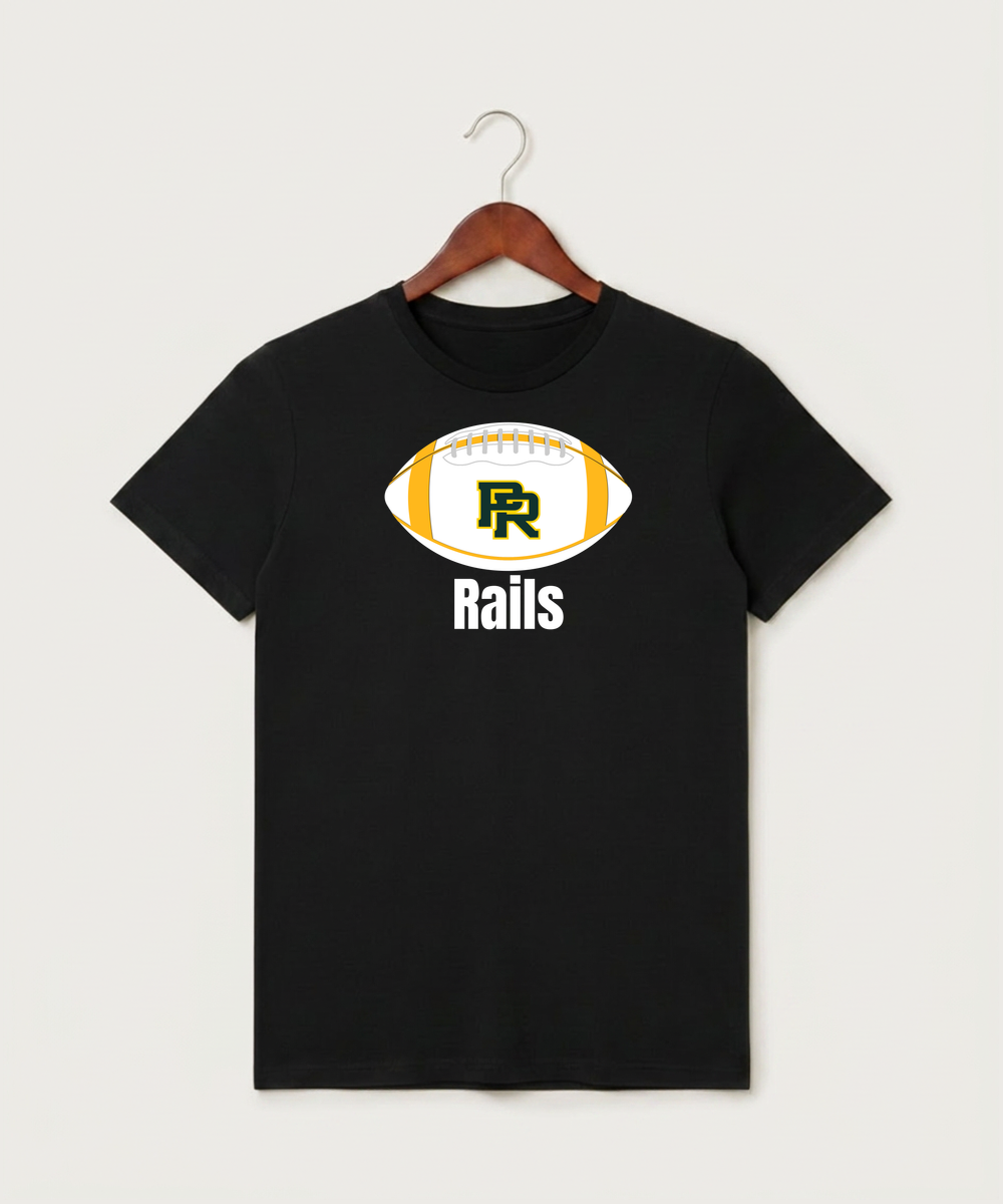 Proctor High School Football (Boys) - Black T-Shirt - Full Front