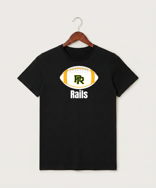 Proctor High School Football (Boys) - Black T-Shirt - Full Front