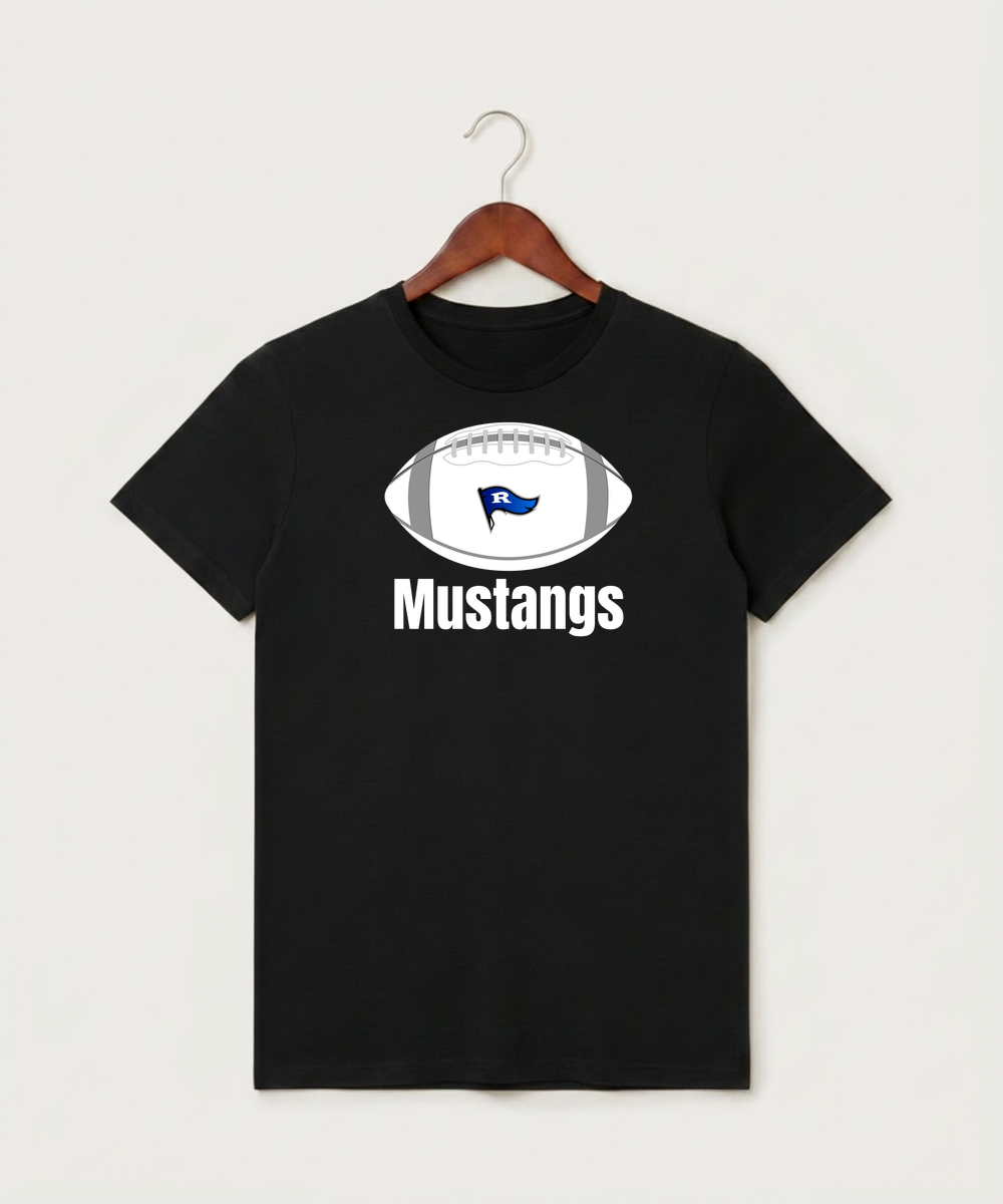Red Lake County Central Football (Boys) - Black T-Shirt - Full Front